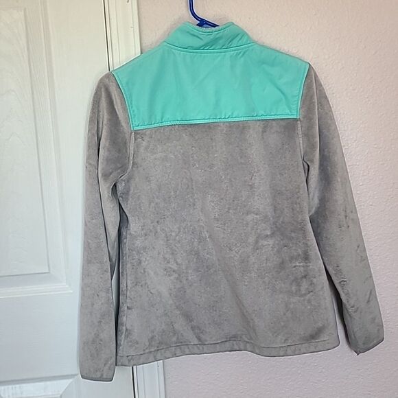 Fila Blue and Gray Ski Jacket Full Zip Stand-Up Collar - Picture 6 of 7